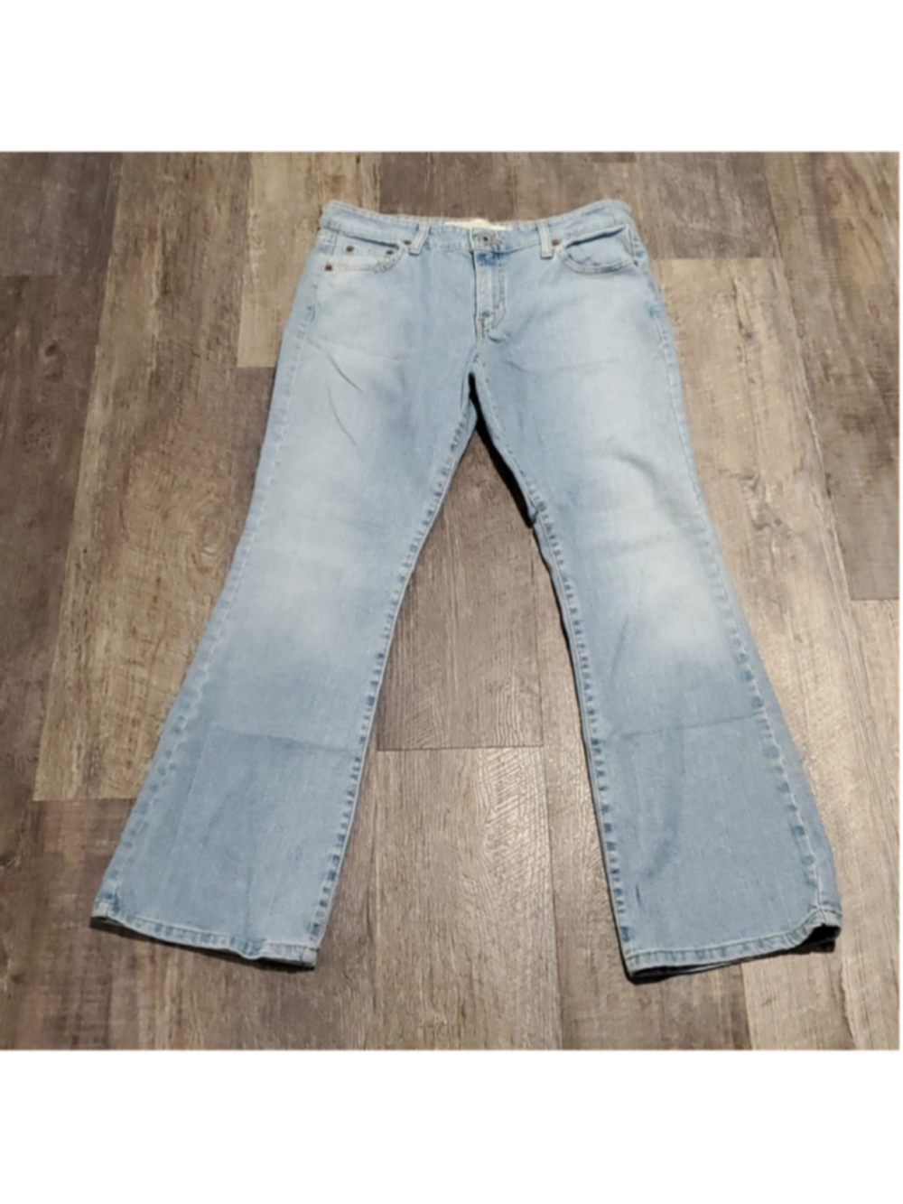 Vintage Levi 518 Jeans Size 13M Bootcut Light Wash Women's Zipper Fly